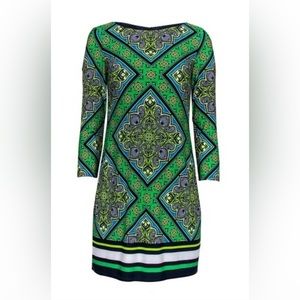 Vince Camuto size 8 lined sheath dress Gorgeous Print